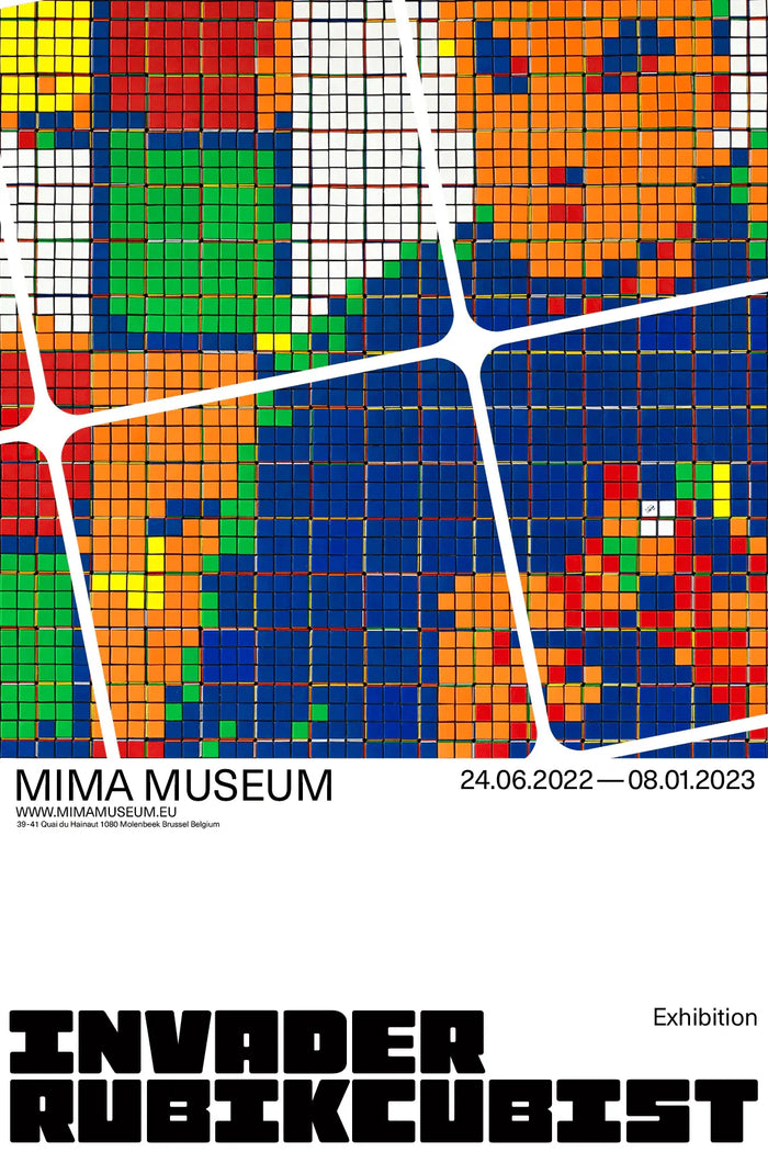Invader, Rubikcubist MIMA Poster (v4), 2022-Smolensky Gallery