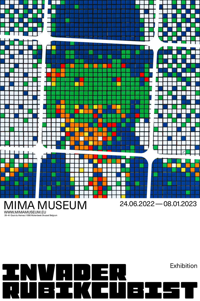 Invader, Rubikcubist MIMA Poster (v7), 2022-Smolensky Gallery