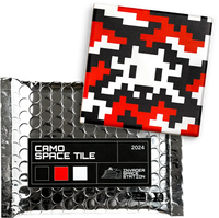 Invader, Set of Camo Space Tiles, 2024 Limited edition art for sale from Smolensky Gallery