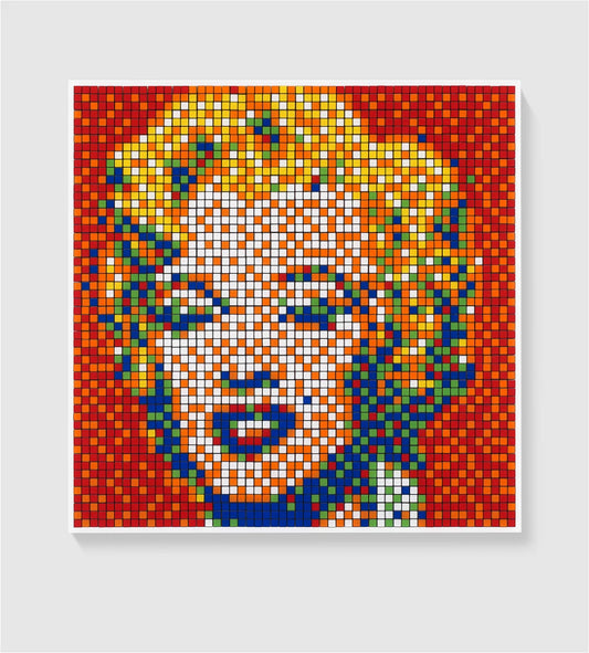 Invader, Rubik Shot Red Marilyn, 2023 - Smolensky Gallery
