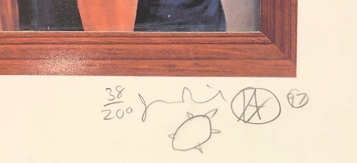 Jamie Reid, Peace Is Tough, 1997 limited edition punk prints for sale from Smolensky Gallery with Jamie Reid Signed