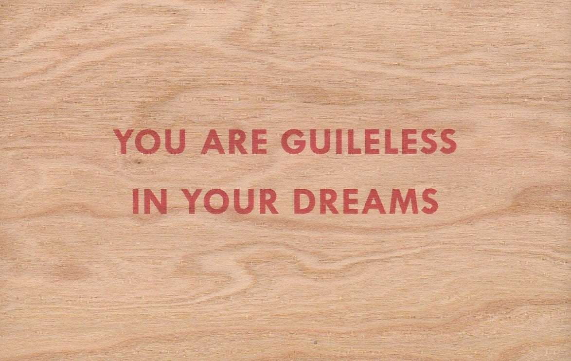 Jenny Holzer, Truisms 'You Are Guileless In Your Dreams', 1977-1979, Framed Art for sale from Smolensky Gallery