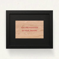 Jenny Holzer, Truisms 'You Are Guileless In Your Dreams', 1977-1979, Framed Art for sale from Smolensky Gallery