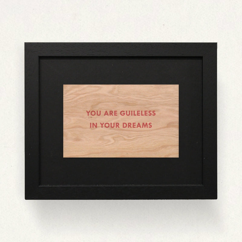 Jenny Holzer, Truisms 'You Are Guileless In Your Dreams', 1977-1979, Framed Art for sale from Smolensky Gallery