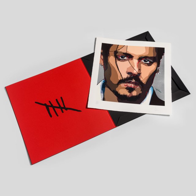 Johnny Depp, Five, 2023, limited edition signed prints for sale from Smolensky Gallery