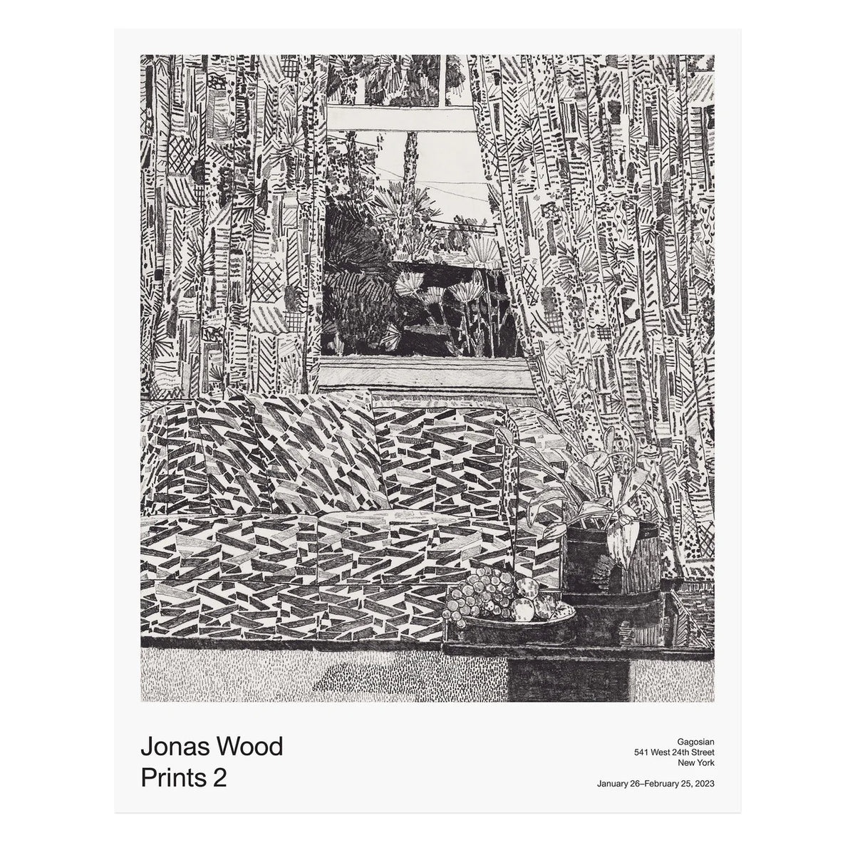 Jonas Wood, Prints 2, 2023 contemporary art for sale from Smolensky Gallery