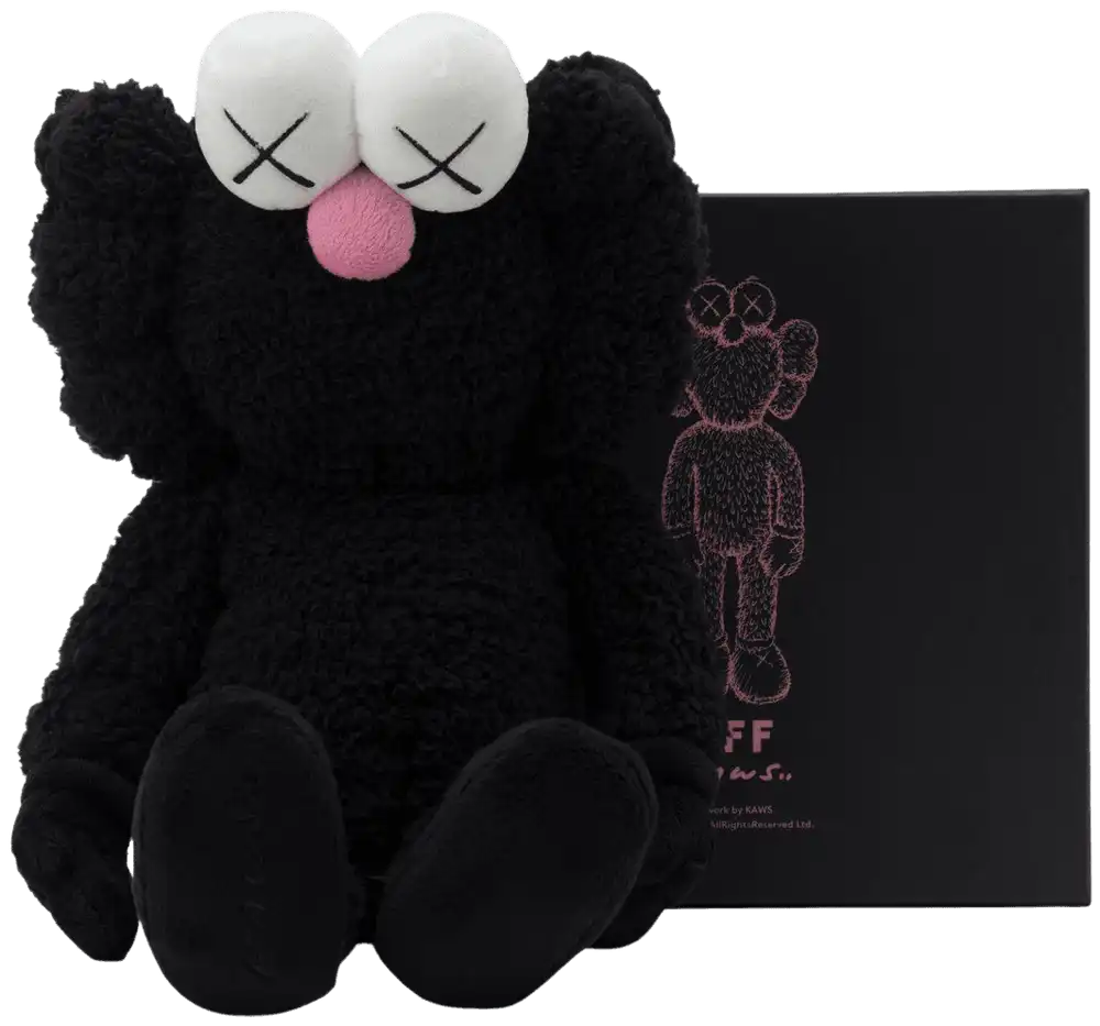 KAWS, BFF Plush (Black), 2016 Contemporary art art for sale from Smolensky Gallery