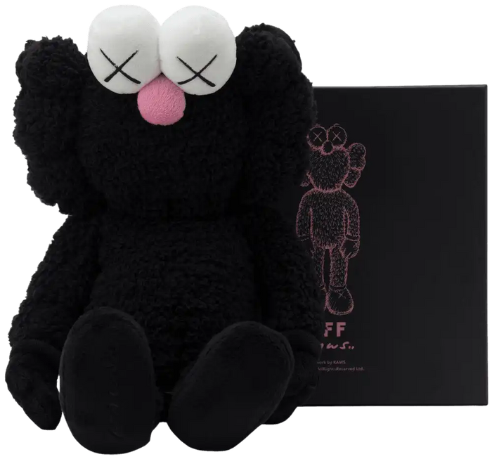 KAWS, BFF Plush (Black), 2016 Contemporary art art for sale from Smolensky Gallery
