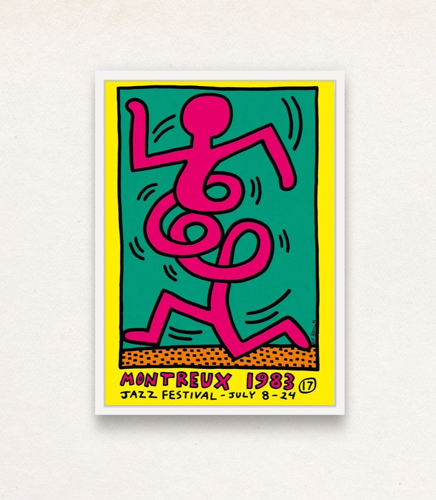 Keith Haring, Montreux Jazz Festival Pink Print | Keith Haring