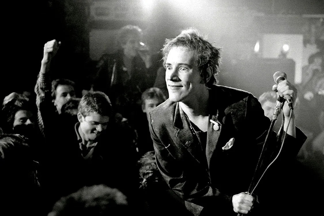 Kevin Cummins, Sex Pistols Christmas Day Huddersfield, 1977 photograph print for sale Smolensky Gallery