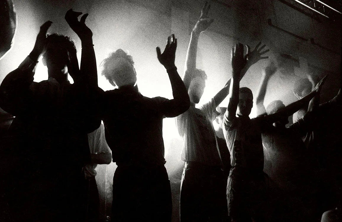 Kevin Cummins, The Hacienda Manchester, 1988 photograph print for sale Smolensky Gallery