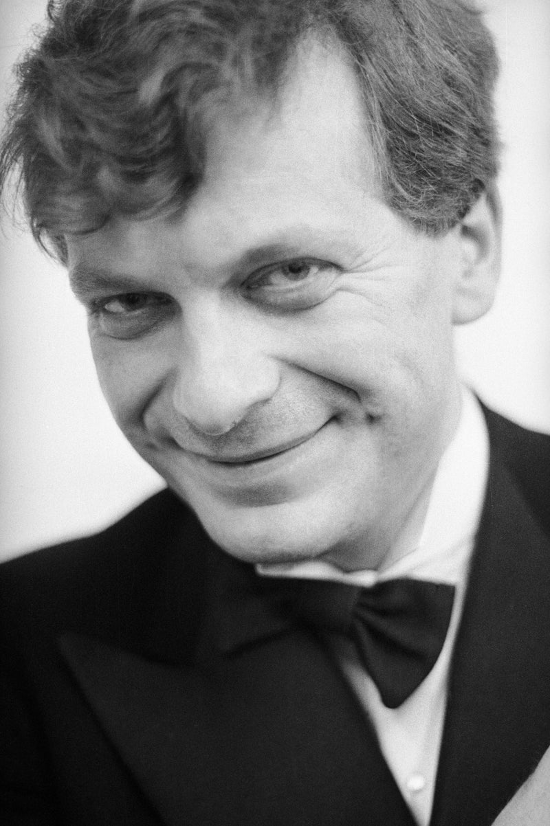 Kevin Cummins, Tony Wilson at The Hacienda, Manchester, 20 May 1983 photograph print for sale Smolensky Gallery