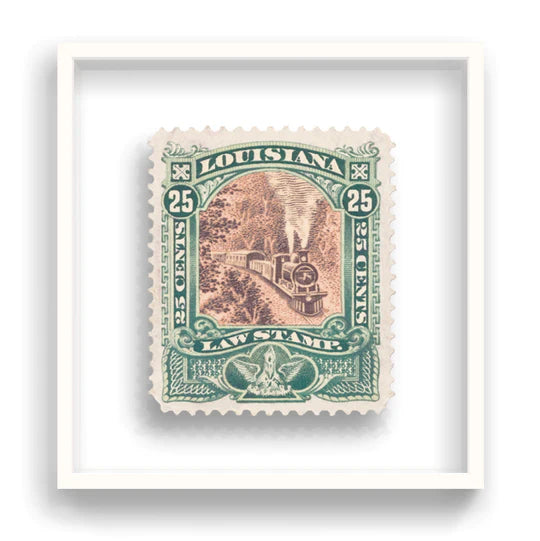 Guy Gee Art - LOUISIANA 2 stamp art- Contemporary Art Gallery 
