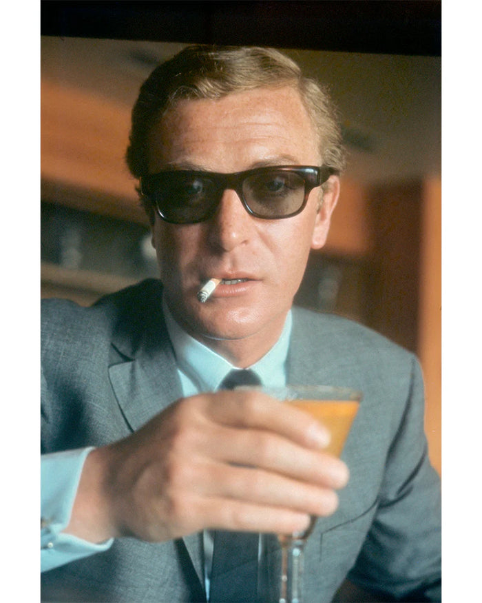 Terry O'Neill, Michael Caine filming Funeral in Berlin (colorized), 1966