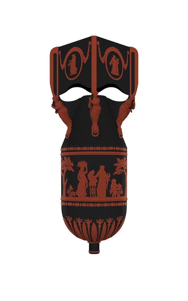 Magnus Gjoen, The Sky isnt Falling (Black / Terracota) 2023 - Smolensky Gallery