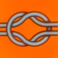 Mark Beattie, Love Knot (Blue in Orange), 2022
