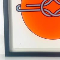 Mark Beattie, Love Knot (Blue in Orange), 2022