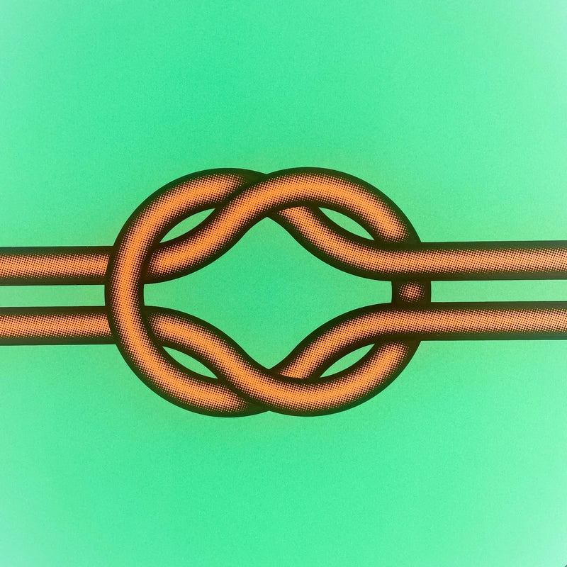 Elevate your art collection with Mark Beattie's Love Knot (Orange in Green), a limited edition 3-color screenprint on Somerset satin white 410gsm paper. With dimensions of 40 x 40cm, this exclusive artwork is part of a limited edition of 10, showcasing Beattie's mastery of color and form. Immerse your space in the enchanting allure of Love Knot, where artistic precision and limited edition exclusivity converge