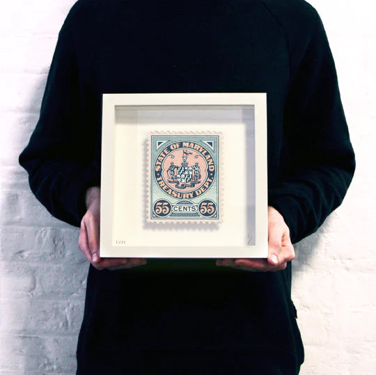 Guy Gee Art - MARYLAND stamp art- Contemporary Art Gallery 