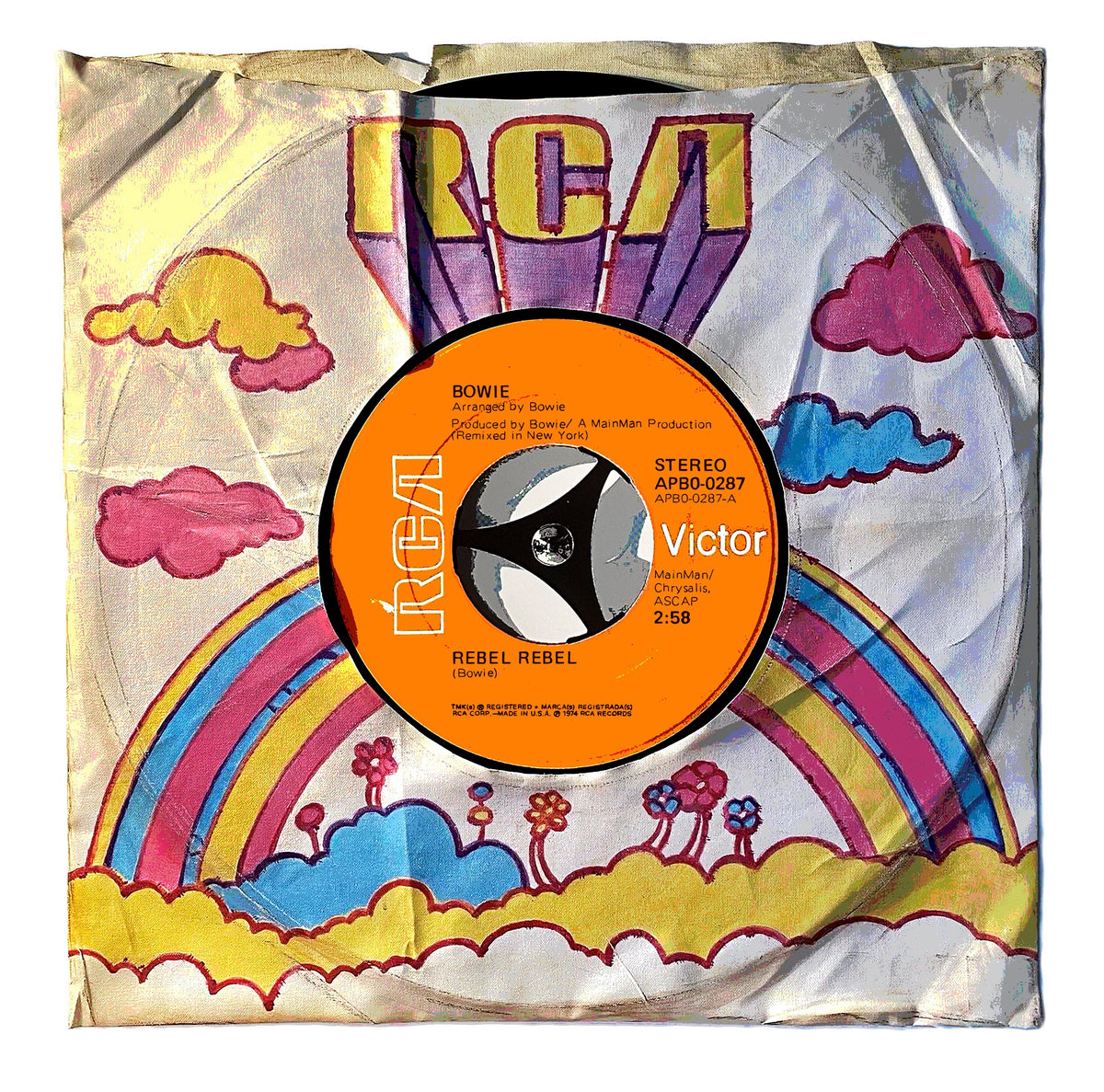 Morgan Howell, Rebel Rebel by David Bowie Silkscreen Edition Contemporary art art for sale from Smolensky Gallery