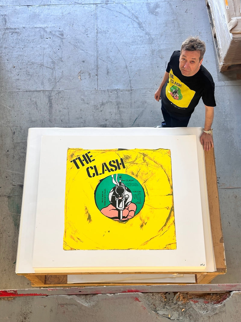 Morgan Howell, (White Man) In Hammersmith Palais-Silkscreen Edition Contemporary art art for sale from Smolensky Gallery