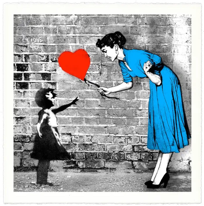 Mr Brainwash, Love Catcher (Blue), 2023