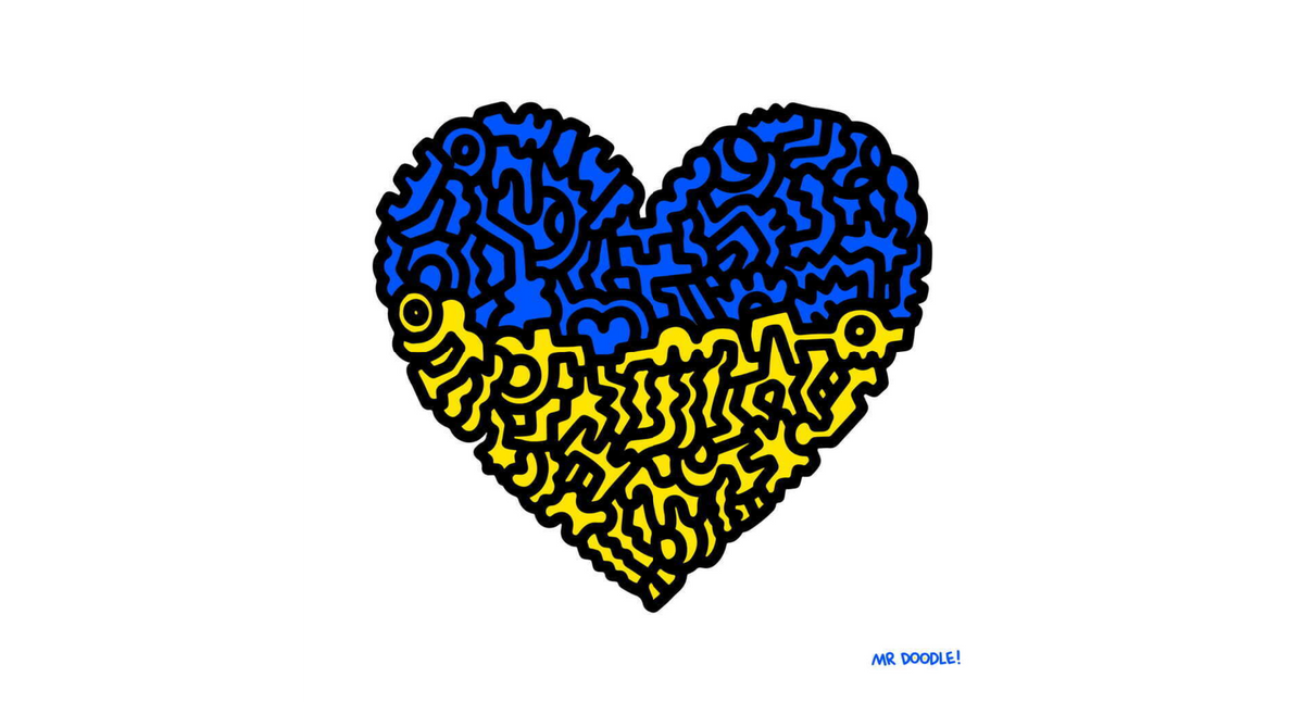 Mr Doodle, Doodle For Ukraine, 2022 - Smolensky Gallery
