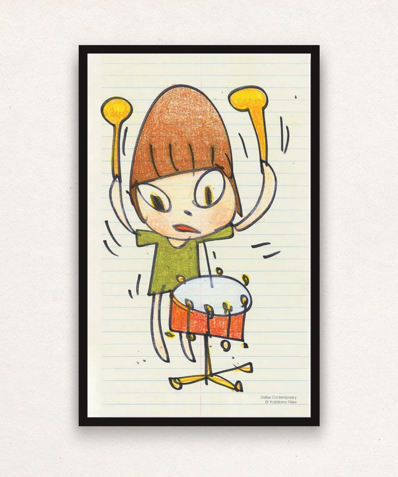 Yoshitomo Nara, Banging the Drum, 2020