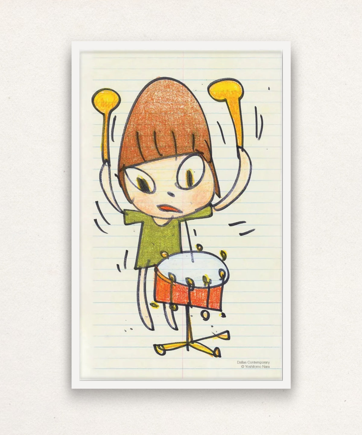 Yoshitomo Nara, Banging the Drum, 2020