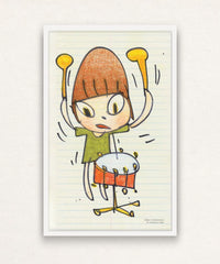 Yoshitomo Nara, Banging the Drum, 2020