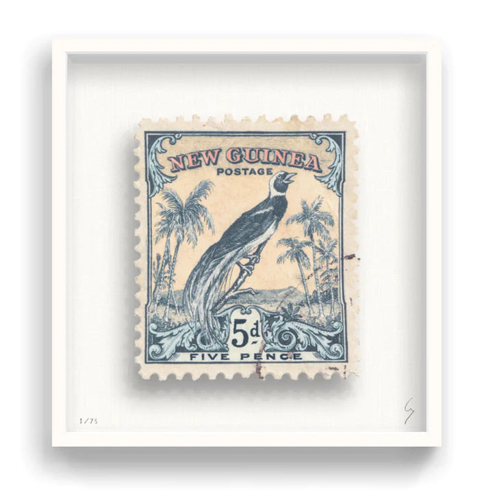 Guy Gee Art - NEW GUINEA stamp art- Contemporary Art Gallery 