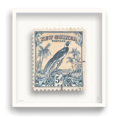 Guy Gee Art - NEW GUINEA stamp art- Contemporary Art Gallery 