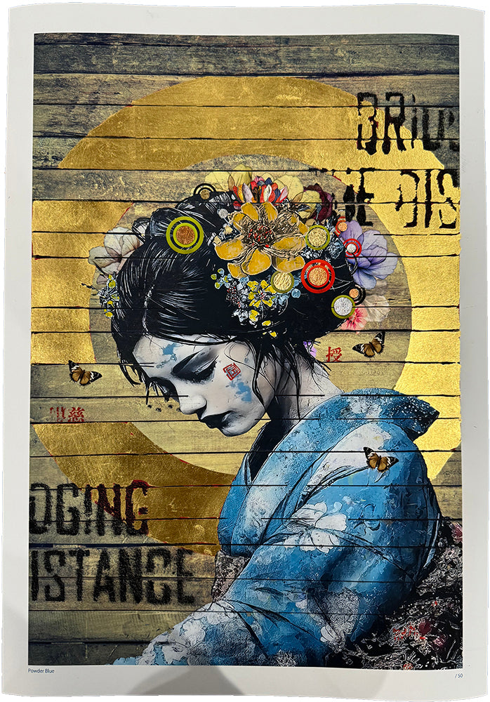 (The Trunk of Funk)Gareth Tristan Evans, Powder Blue limited edition art for sale from Smolensky Gallery