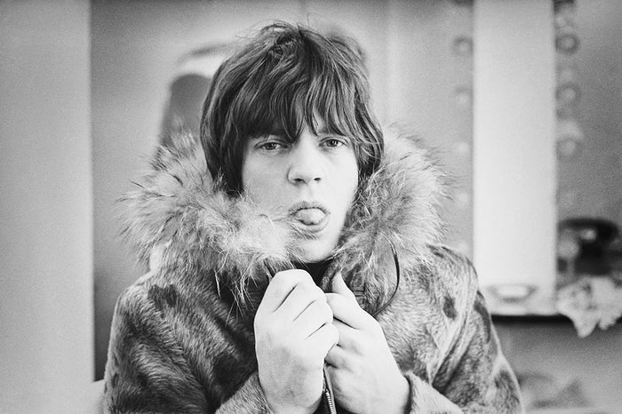 Terry O'Neill, Mick Jagger poking his tongue out, 1964