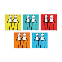 STIK, Full Set of Holding Hands Signed Prints, 2020, signed prints for sale from Smolensky Gallery