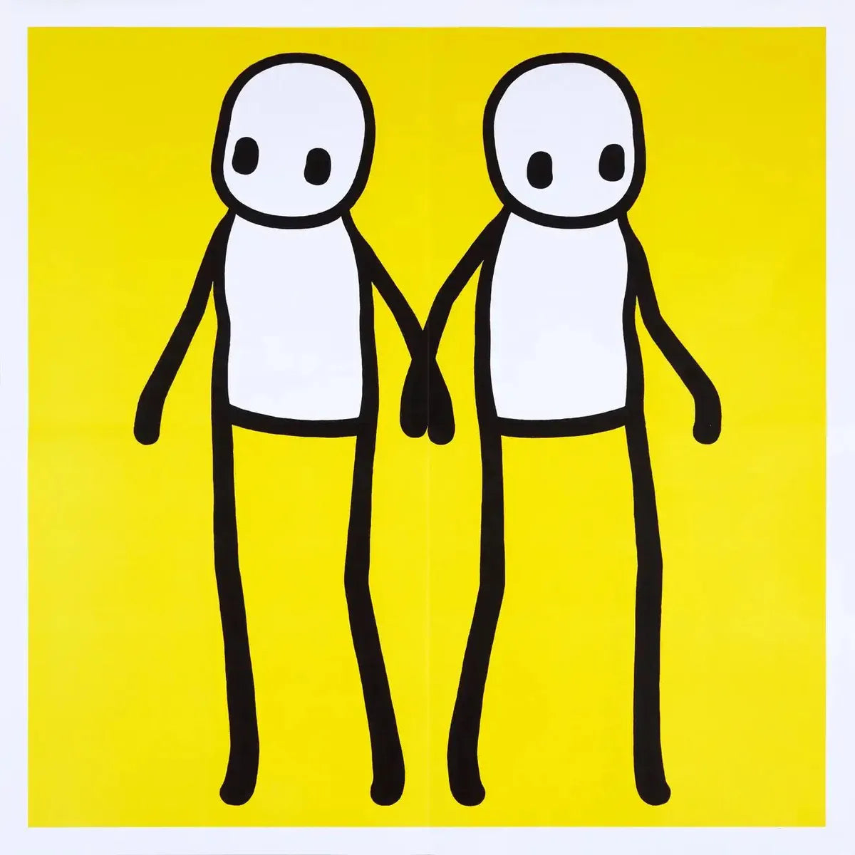 STIK, Holding Hands (Yellow), 2020, prints for sale from Smolensky Gallery 