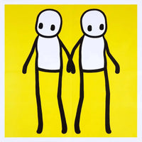 STIK, Holding Hands (Yellow), 2020, prints for sale from Smolensky Gallery 