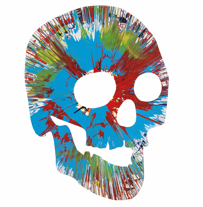 Damien Hirst, Spin Painting (Skull), 2009