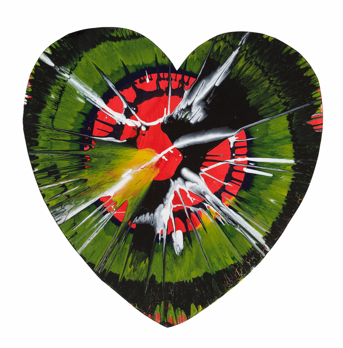 Damien Hirst, Spin Painting (Heart), 2009