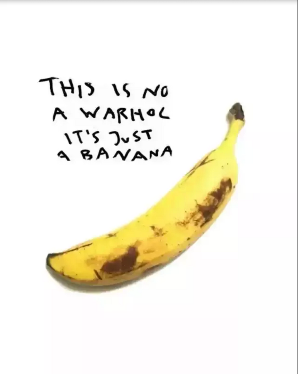CB Hoyo, This is not a Warhol (Banana), 2017