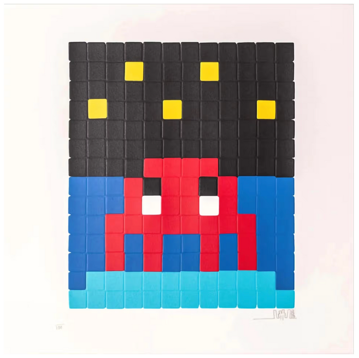 Invader, Space one (Red), 2013