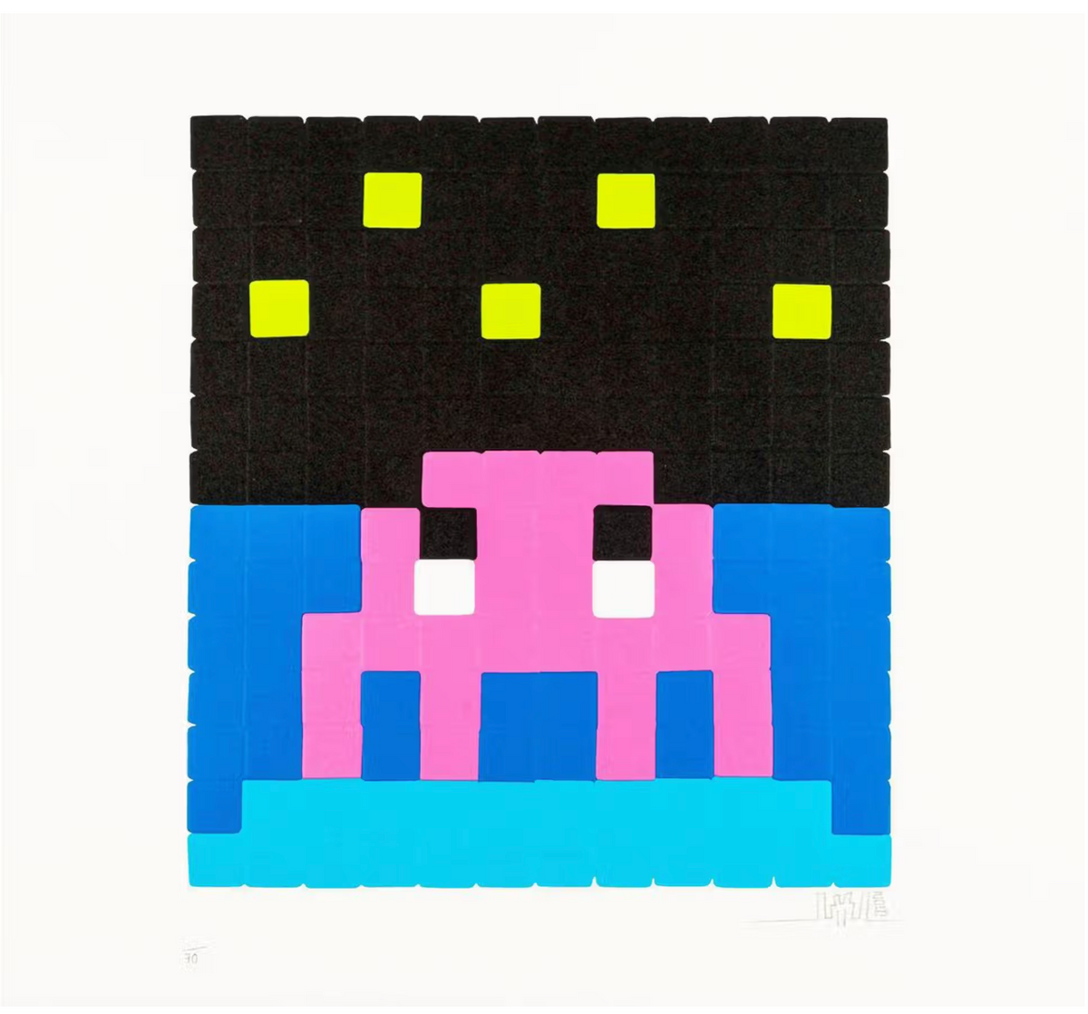 Invader, Space one (Pink), 2013