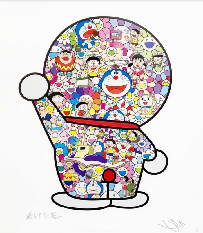 Takashi Murakami - Doraemon: Time with Friends, 2021