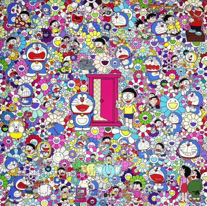 Takashi Murakami - Doraemon: Many Things Await Beyond Anywhere Door - Dokodemo Door - Lithograph, 2019