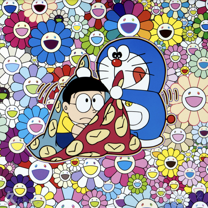 Takashi Murakami - Time wrap scarf, 2019