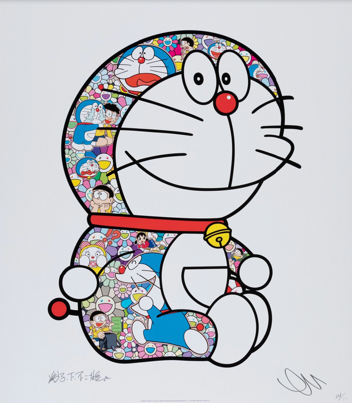 Takashi Murakami - Doraemon Sitting Up: Yoo-hoo Nobita!, 2019