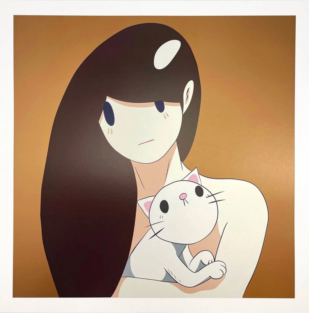 Takeru Amano - Venus with cat (Gold), 2021
