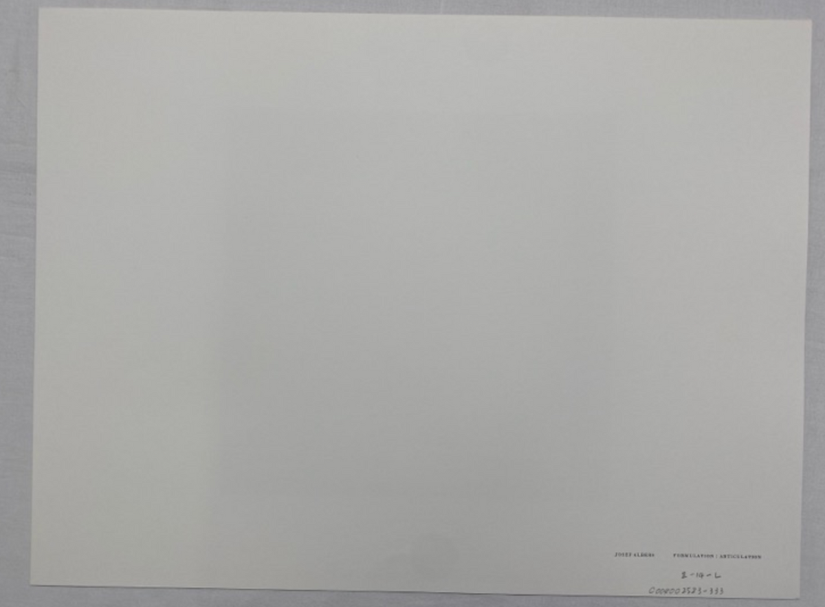 Josef Albers, Untitled, Formulation Articulation Ⅱ, 1972-Smolensky Gallery