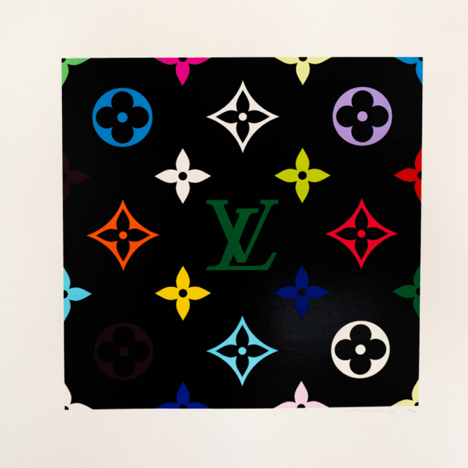 TAKASHI MURAKAMI, SUPERFLAT Monogram (Green), 2003
