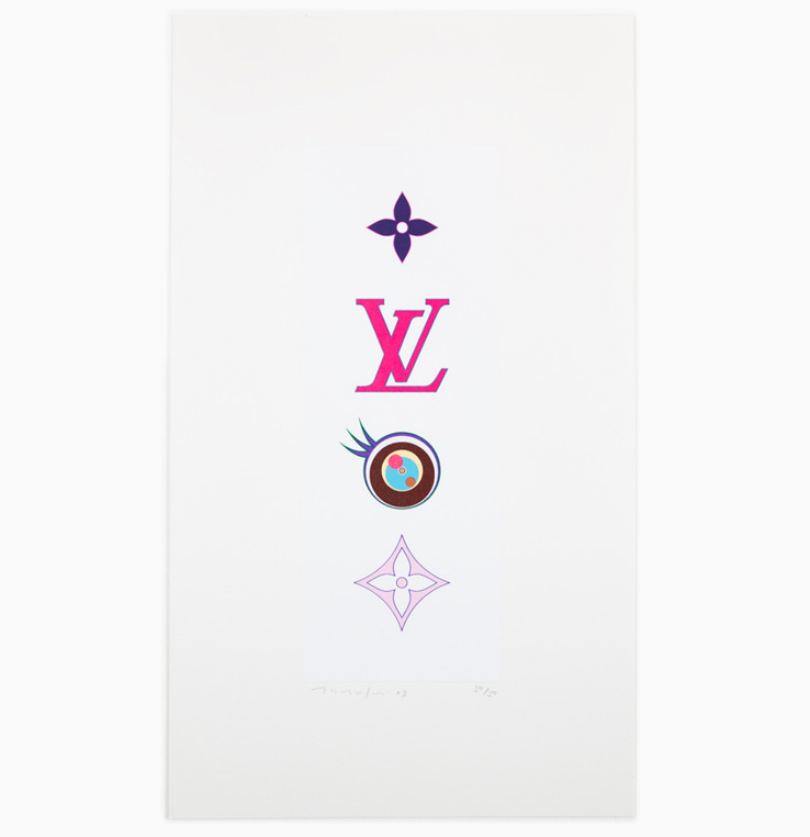 TAKASHI MURAKAMI ,Eye Love SUPERFLAT (Eye Pink),2003